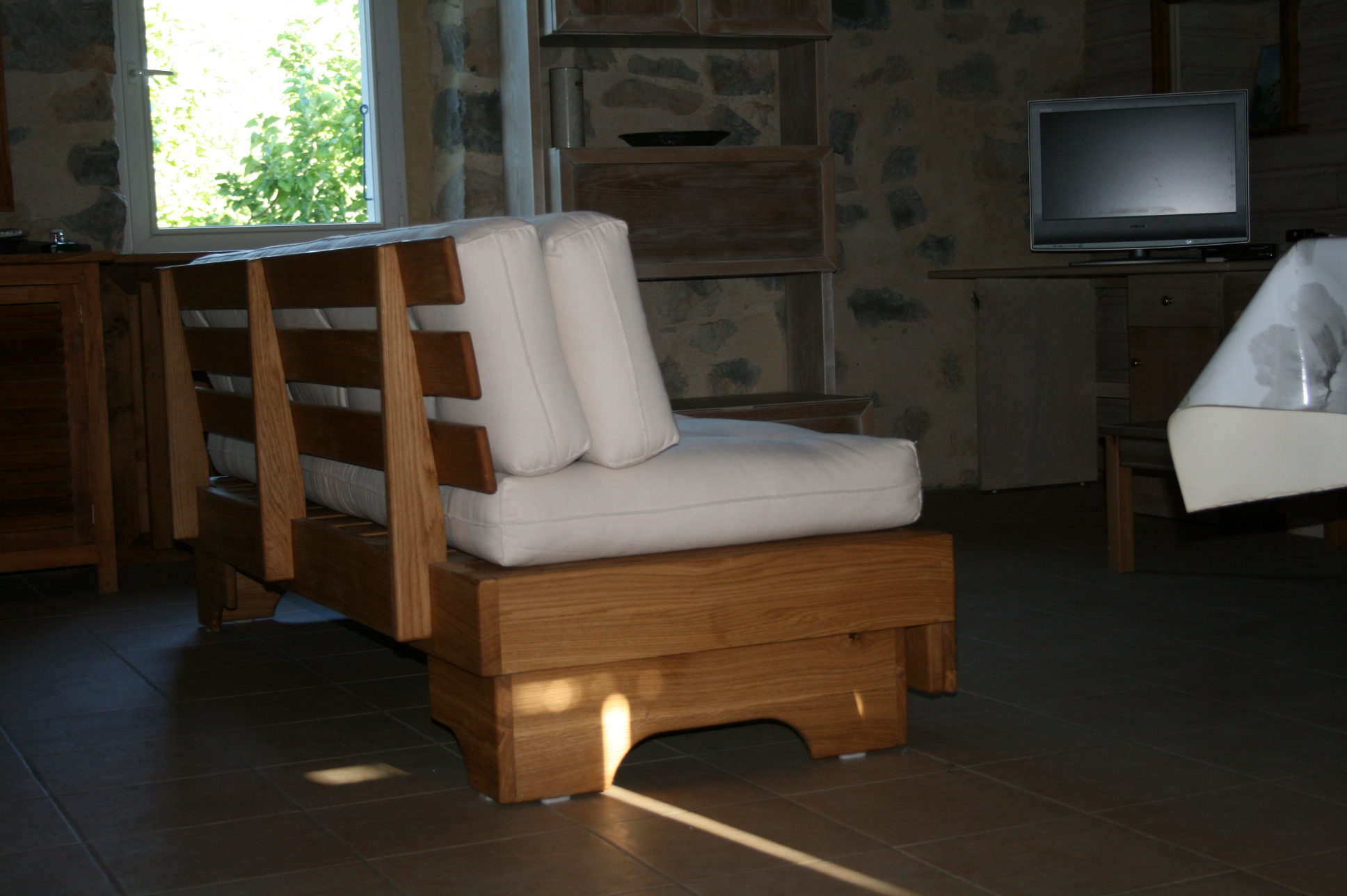 Sofa 2 positions avec ses futons en coton bio