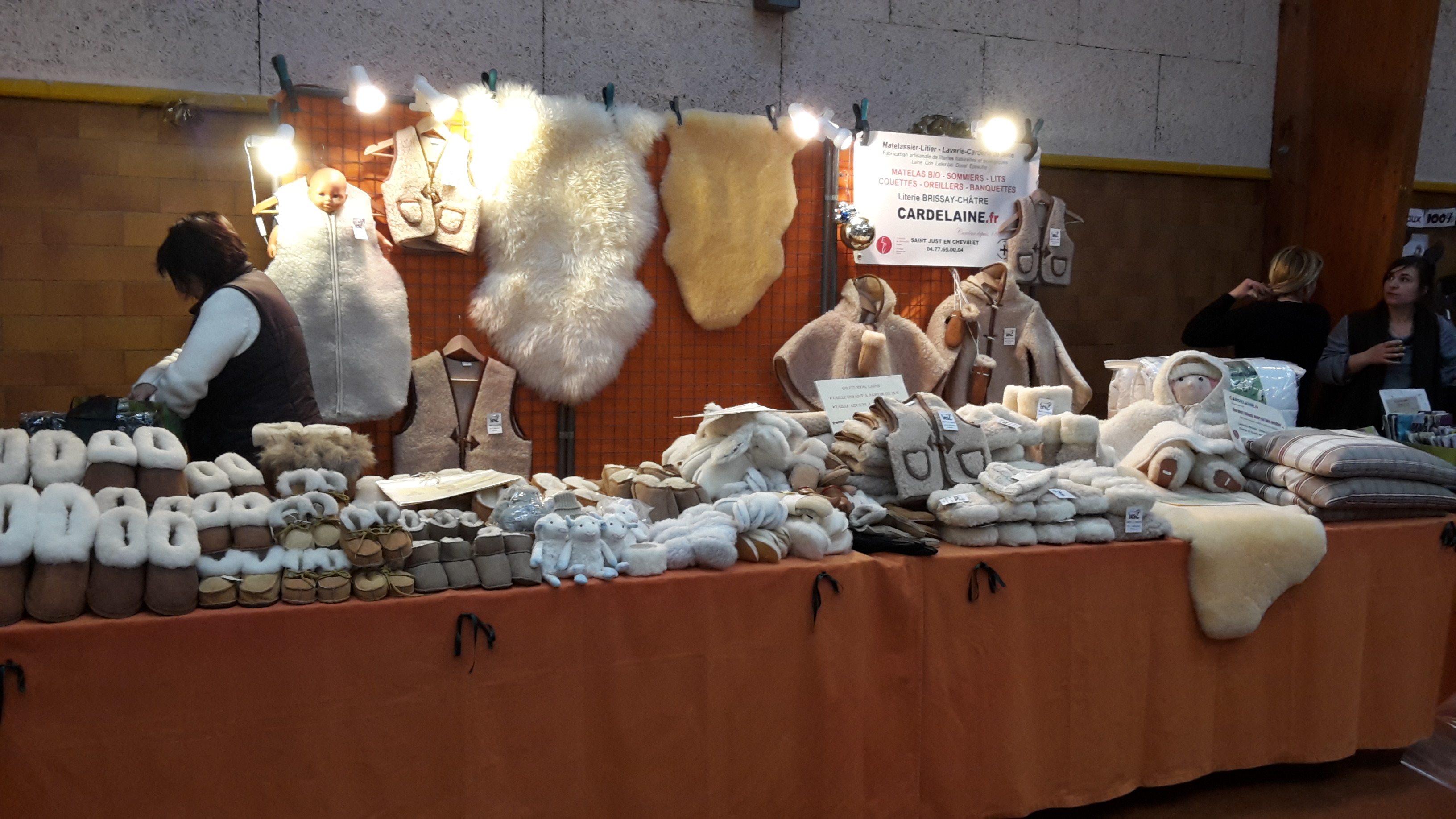 Stand marché de Noël de Boën sur Lignon #cardelaine
